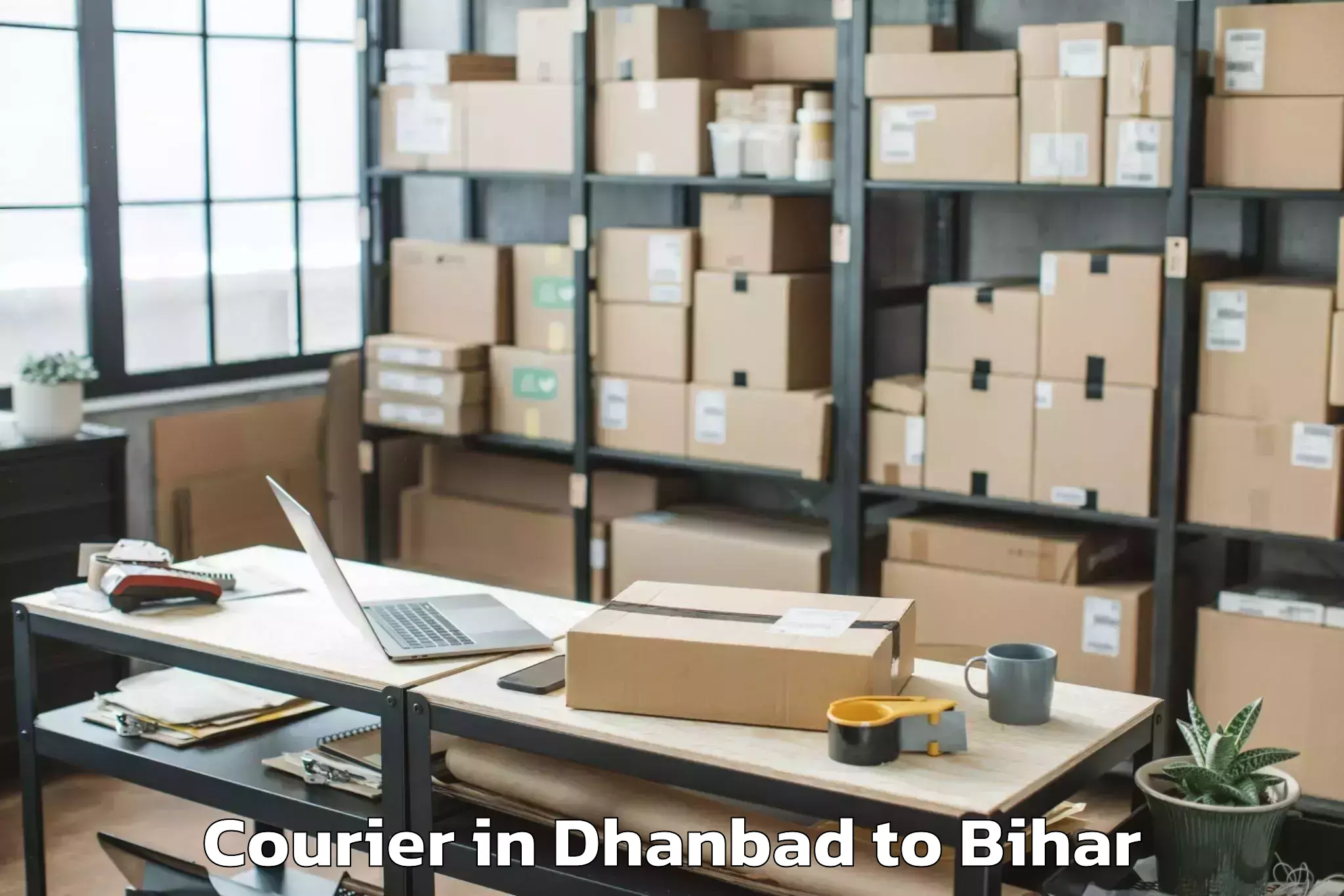 Easy Dhanbad to Purnahiya Courier Booking